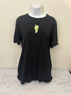 Divided 2020 Billie Eilish T Shirt Black Size Small Pullover Short Sleeve